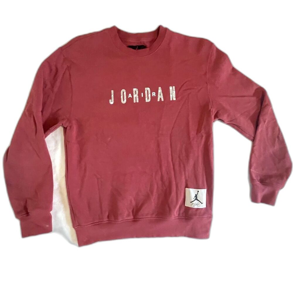 Jordan Chinese New Year Men's Size S Cedar Fleece Crew Neck Sweatshirt $92